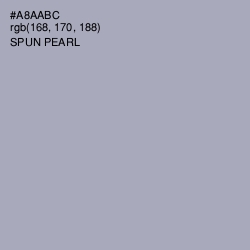 #A8AABC - Spun Pearl Color Image